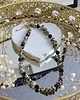 chokery Naszyjnik choker,  Jaspis Dalmatyńczyk z onyksem. 3