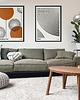 plakaty Plakat abstrakcyjny, abstrakcja, geometria - Kręgi 3