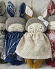 przytulanki dla niemowląt i dzieci Przytulanka welurowa Królik handmade 3