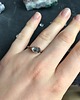 pierścionki - różne Pierścionek miedziany z "diamentem" Herkimer 5