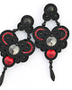 kolczyki soutache Czarne długie kolczyki soutache 2