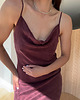 sukienki midi damskie Sukienka Breath burgundy 1