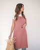 fartuchy kuchenne Lniany fartuszek classic DUSTY PINK 2