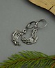 kolczyki wire wrapping Małe kolczyki księżyce kamień księżycowy wire wrapping 4