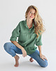 koszule damskie  Lniana koszula 100% len EUCALYPTUS GREEN 3