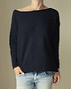 bluza bez kaptura damska Czarna bluza cięta 2