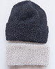 czapki damskie Na drutach "Peru Puna" 100% alpaca antracyt 8