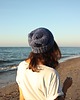 czapki damskie Niebieska czapka beanie handmade z wełną 3