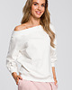 bluzki - inne Bluzka z opadającym ramieniem-ecru(M-412) 1