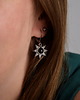 kolczyki wire wrapping Małe kolczyki słoneczka obsydian wire wrapping 4