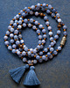 korale ASHTAMANGALA MALA naszyjnik stretch z Angelitu 7