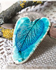 magnesy Serce z listkiem, ceramiczny magnes 1