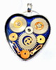 wisiory Wisior Silver heart (Blue) II 1