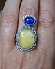pierścionki - różne bursztyn i lapis lazuli- 8