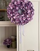 wianki SZTUCZNY Wianek HORTENSJA na drzwi - ok.44cm 1
