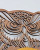 zegary DEKORACYJNY, AŻUROWY ZEGAR ŚCIENNY, SOWA, ŁAPACZ SNÓW,BOHO DESIGN, Bejca 1