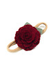 ozdoby do włosów dla dzieci Opaska do włosów z kwiatkiem Camelia dark red 3