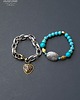 bransoletki z kamieni naturalnych Komplet modnych bransoletek boho oryginalny PREZENT handmade 3w1! 6