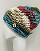 czapki damskie Gruba czapka beanie smerf kolorowa szydełkowa 1