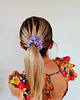 gumki do włosów Gumka jedwabna, scrunchie, frotka słodka lawenda MIDI 1