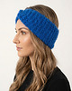 czapki damskie Opaska moherowa - puchaty kobalt 2