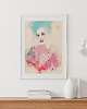 grafiki i ilustracje Blue-haired girl 1