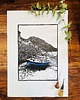 grafiki i ilustracje Linoryt "Port de Valldemossa" - kolor (Majorka) 2