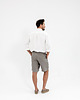 spodnie męskie Lniane spodenki SUNRISE true gray 4