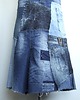 spódnice maxi Patchworkowa spódnica jeans r.44 4
