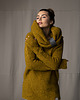 swetry damskie  Sweter Boucle Musztardowy 2