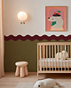 tapety i naklejki ścienne Wainscoting Double Wave Dark - samoprzylepny dekoracyjny panel ścienny 3