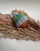 ozdoby wielkanocne Czapeczka z pomponem  na jajka wielkanocne  - 1 szt. 1