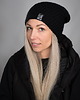 czapki damskie Czapka Merino - czarna 3