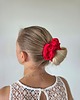 gumki do włosów Gumka jedwabna, scrunchie, frotka flame red MAXI 1