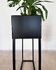 kwietniki Kwietnik metalowy czarny stalowy 60x25x80cm 3