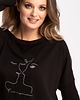 sukienki midi damskie Sukienka dresowa z nadrukiem Kiss Look 820 5