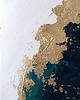 obrazy MALACHIT I ZŁOTO Abstrakcyjny obraz ręcznie malowany, 100x70 cm 7