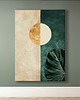 plakaty Liście monstery - Plakat, druk - Chiński Orient, Harmonia Zen, Wabi Sabi #130 1