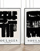 plakaty Zestaw plakatów -  Soulages balck and white set v2 4