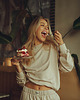 spodnie materiałowe damskie Spodnie balonowe COMFY FIT Sand 2