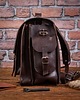 plecaki Tornister skórzany vintage i Torba 2w1 ciemno-brązowy BR91 4