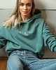 bluza z kapturem damska Bluza HOODIE eukaliptusowa SERIO? 1