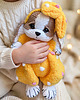 misie i maskotki Bella - Piesek w Ubranku 24 cm - Maskotka Amigurumi -na prezent 1