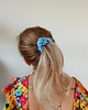 gumki do włosów Gumka jedwabna, scrunchie, frotka blue lagoon MIDI 1