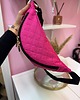 saszetka nerka Nerka damska na biodra pikowana różowa L 2