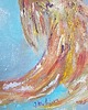 obrazy Obraz olejny ręcznie malowany 50x50 gruba warstwa "Złota rybka" 3