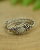 pierścionki - różne Pierścionek kryształ górski wire wrapping 2