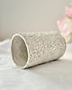 wazony Ręcznie lepiony wazon ceramiczny - przepiórcza biel 1