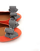 klipsy do butów Klipsy do butów-Kokardy 3D Style/Black Stripes 2