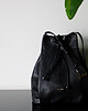 torby XXL "Le sac grande" czarna satynowa anakonda 4